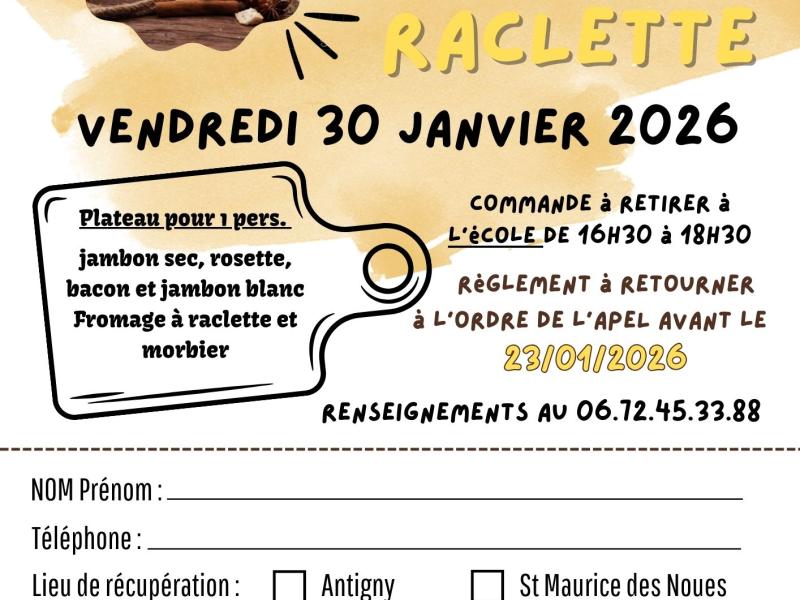 Vente de plateaux raclette