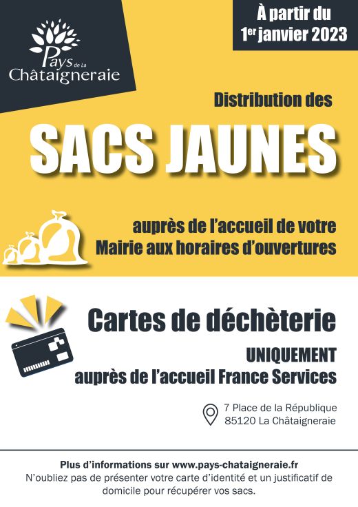 Mise au point de la mairie sur la distribution des sacs jaunes